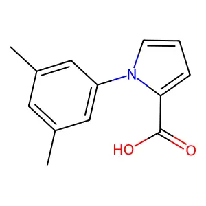 1-(3,5-dimethylphenyl)pyrrole-2-carboxylic acid structure