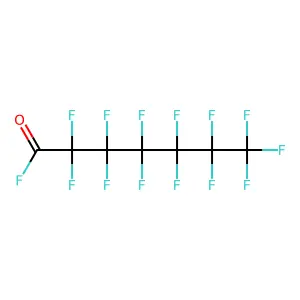 Heptanoyl fluoride, tridecafluoro- structure