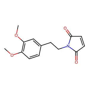 1-[2-(3,4-dimethoxyphenyl)ethyl]pyrrole-2,5-dione structure