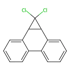 1,1-dichloro-1a,9b-dihydrocyclopropa[l]phenanthrene structure