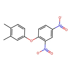 1-(3,4-dimethylphenoxy)-2,4-dinitrobenzene structure