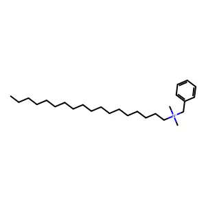 benzyl-dimethyl-octadecylazanium structure