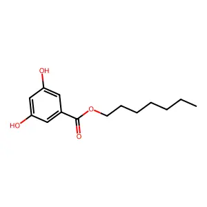 alpha-Resorcylic acid heptyl ester structure