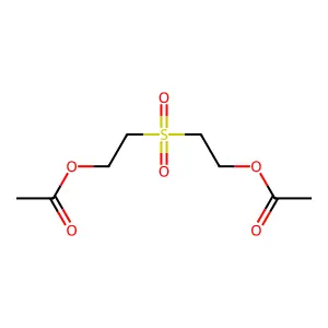 Bis(2-acetoxyethyl)sulfone structure