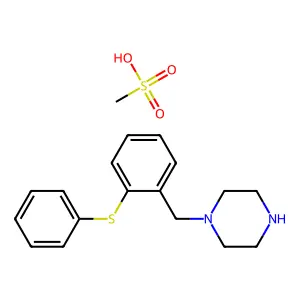 1-(2-Phenylthiobenzyl)piperazine mesylate structure