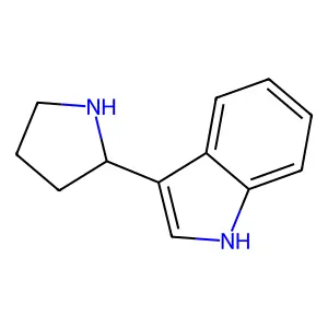 3-(2-pyrrolidinyl)-1H-indole structure