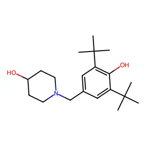 1-(3,5-di-tert-butyl-4-hydroxybenzyl)piperidin-4-ol structure