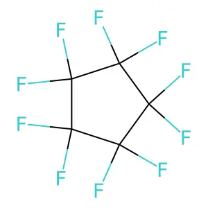 Perfluorocyclopentane structure