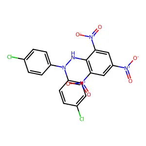 1,1-bis(4-chlorophenyl)-2-(2,4,6-trinitrophenyl)hydrazine structure