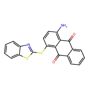 Compound C21H12N2O2S2 structure