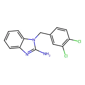 1-(3,4-dichlorobenzyl)-1H-benzimidazol-2-amine structure
