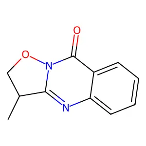 3-methyl-2,3-dihydro-[1,2]oxazolo[3,2-b]quinazolin-9-one structure
