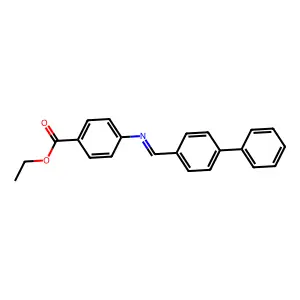 Ethyl p-(p'-phenylbenzalamino)benzoate structure