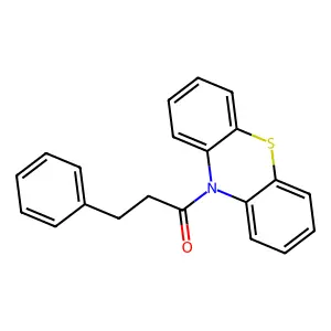 1-(10H-phenothiazin-10-yl)-3-phenylpropan-1-one structure