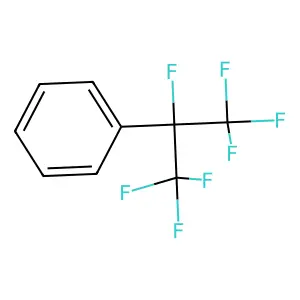 1,1,1,2,3,3,3-heptafluoropropan-2-ylbenzene structure