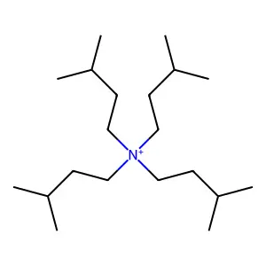 1-Butanaminium, 3-methyl-N,N,N-tris(3-methylbutyl)- structure