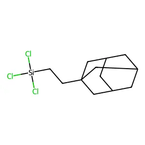 Adamantylethyltrichlorosilane structure