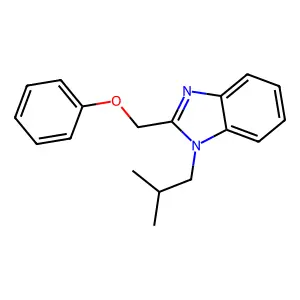 1-(2-methylpropyl)-2-(phenoxymethyl)benzimidazole structure