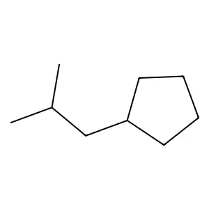 Isobutylcyclopentane structure