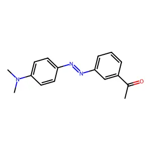 1-[3-[[4-(dimethylamino)phenyl]diazenyl]phenyl]ethanone structure