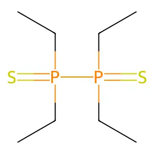 diethylphosphinothioyl-diethyl-sulfanylidene-lambda5-phosphane structure