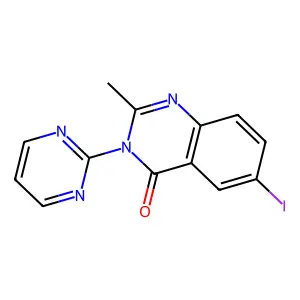 Compound C13H9IN4O structure