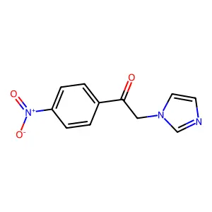 2-imidazol-1-yl-1-(4-nitrophenyl)ethanone structure