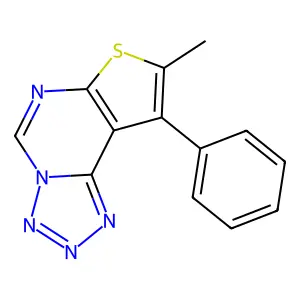 11-methyl-12-phenyl-10-thia-3,4,5,6,8-pentazatricyclo[7.3.0.02,6]dodeca-1(9),2,4,7,11-pentaene structure