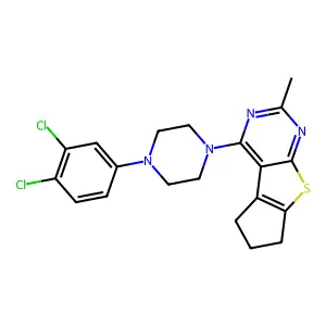 12-[4-(3,4-dichlorophenyl)piperazin-1-yl]-10-methyl-7-thia-9,11-diazatricyclo[6.4.0.02,6]dodeca-1(12),2(6),8,10-tetraene structure