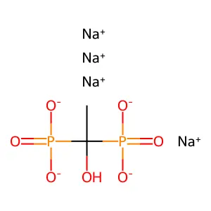 tetrasodium1,1-diphosphonatoethanol structure