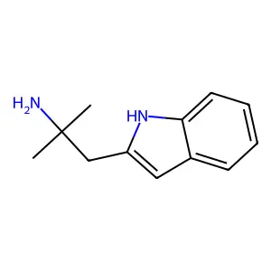 1-(1H-indol-2-yl)-2-methylpropan-2-amine structure