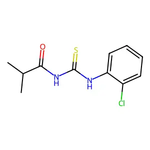 1-(2-CHLOROPHENYL)-3-(2-METHYLPROPANOYL)THIOUREA structure