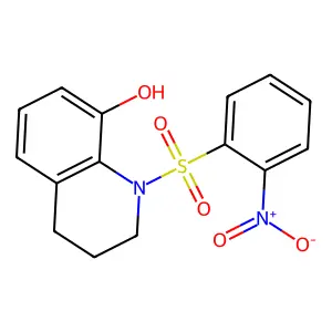 1-(2-nitrophenyl)sulfonyl-3,4-dihydro-2H-quinolin-8-ol structure