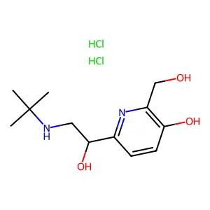 Pirbuterol dihydrochloride structure