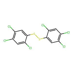 1,2,4-trichloro-5-[(2,4,5-trichlorophenyl)disulfanyl]benzene structure