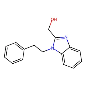 [1-(2-phenylethyl)benzimidazol-2-yl]methanol structure
