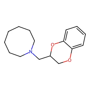 1-(1,4-Benzodioxan-2-ylmethyl)octahydroazocine structure