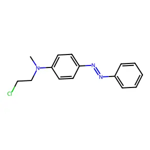 N-(2-Chloroethyl)-N-methyl-4-(phenylazo)aniline structure