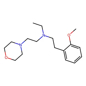 N-ethyl-2-(2-methoxyphenyl)-N-(2-morpholin-4-ylethyl)ethanamine structure