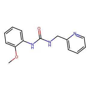 1-(2-methoxyphenyl)-3-(pyridin-2-ylmethyl)urea structure