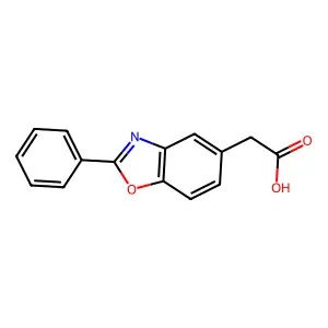 2-(2-phenyl-1,3-benzoxazol-5-yl)acetic acid structure