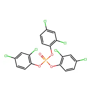tris(2,4-dichlorophenyl) phosphate structure