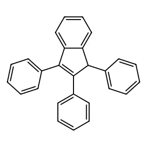 1,2,3-triphenyl-1H-indene structure