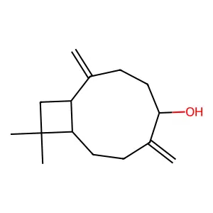 10,10-dimethyl-2,6-dimethylidenebicyclo[7.2.0]undecan-5-ol structure