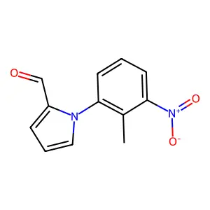 1-(2-methyl-3-nitrophenyl)-1H-pyrrole-2-carbaldehyde structure