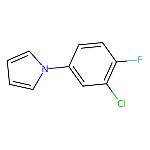 1-(3-chloro-4-fluorophenyl)-1H-pyrrole structure