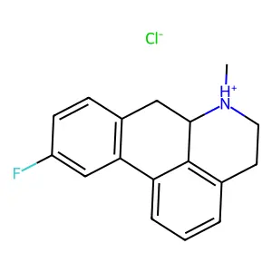10-Fluoroaporphine hydrochloride structure