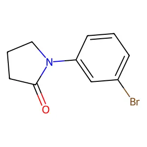1-(3-bromophenyl)pyrrolidin-2-one structure