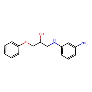 1-(3-aminoanilino)-3-phenoxypropan-2-ol structure