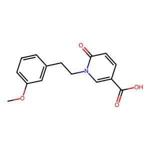 1-[2-(3-methoxyphenyl)ethyl]-6-oxo-1,6-dihydropyridine-3-carboxylic acid structure